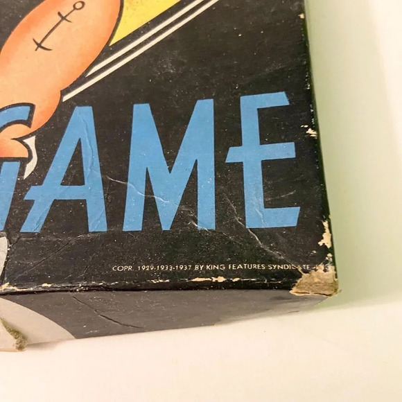 Vintage 1937 Popeye Party Game Where My Pipe Pin  The Sailor Whitman Game - Picture 2 of 16